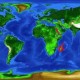 A szürke szirtcápa populációk elterjedtségét bemutató térkép